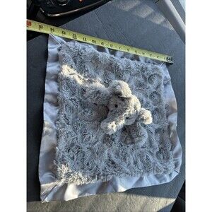 Cloud Island Lovey Plush Security Blanket Elephant Gray Baby Animal   14 X 14